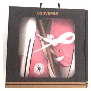Infant pink converse soft bottom shoes